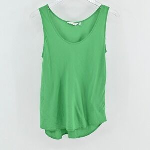 Jams World Womens‎ Tank Top Size S Green Minimalist Clean Girl Casual Blouse USA